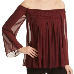 Anthropologie top blouse Bailey 44 off shoulder